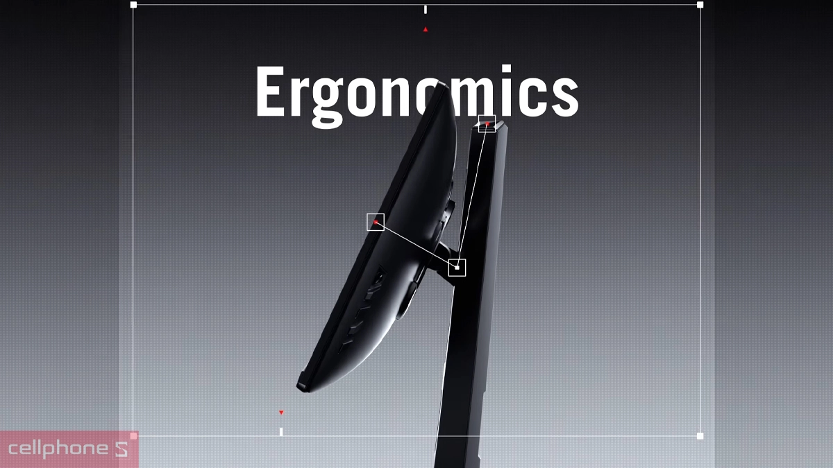 Thiết kế công thái học màn hình Gaming ASUS ROG Strix XG24QSG ACE 24 inch