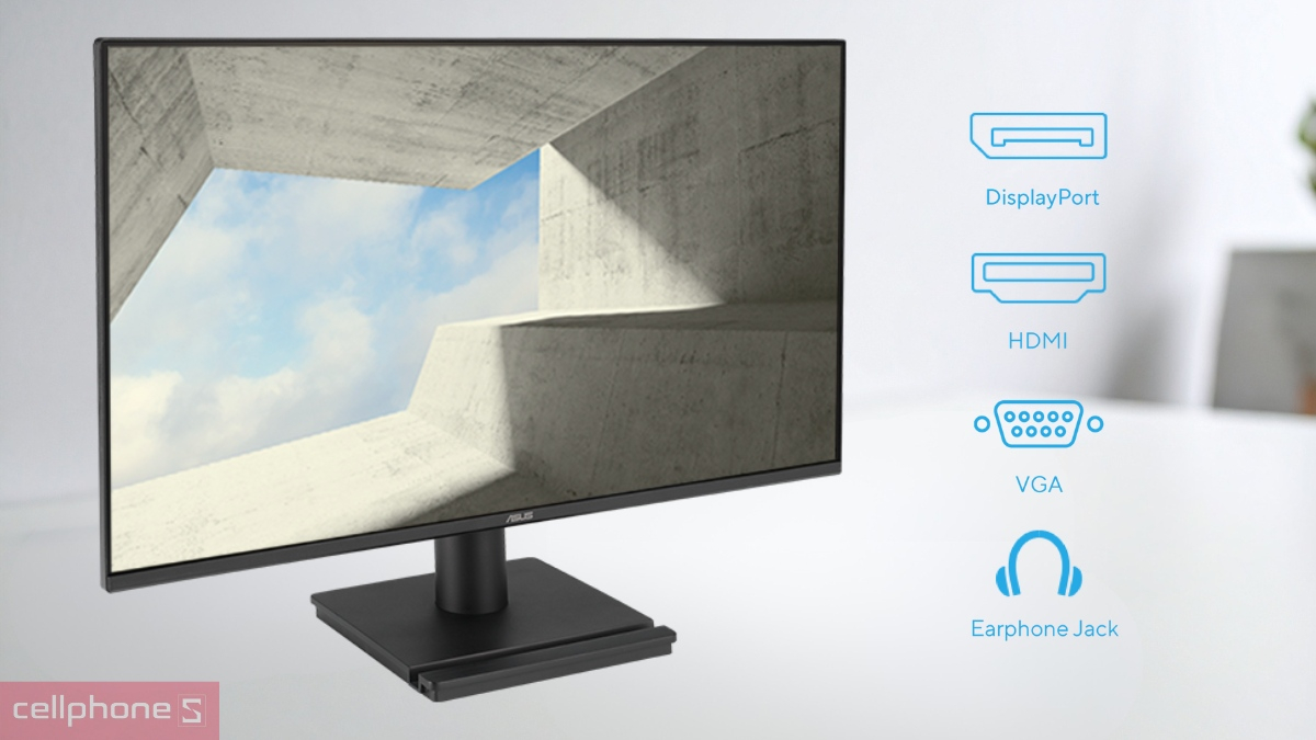 Cổng kết nối màn hình ASUS VA249QG 24 inch