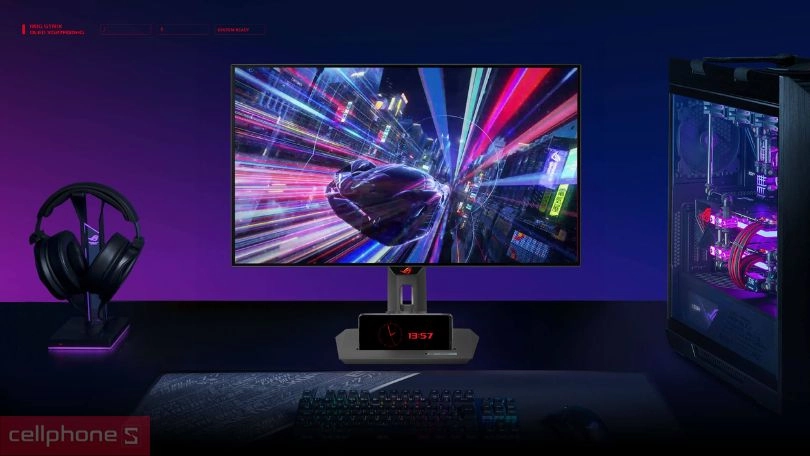 Thiết kế màn hình Gaming ASUS ROG Strix OLED XG27AQDMG 27 inch