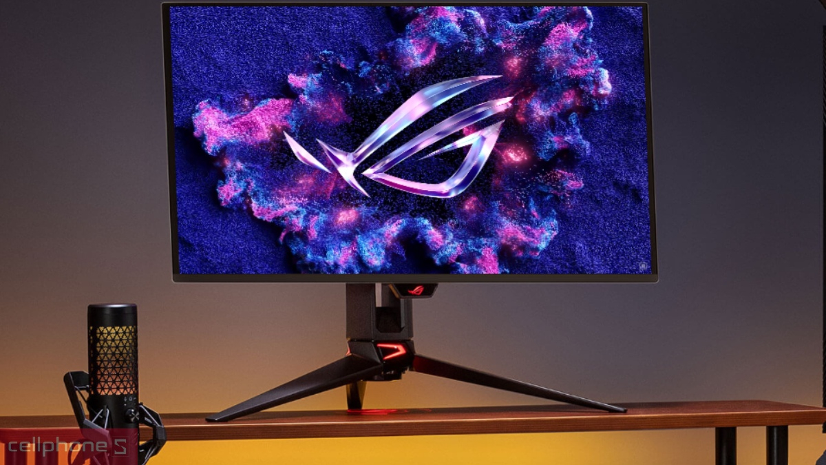 Màn hình QD-OLED 26.5 inch mang đến chất lượng hình ảnh sắc nét với độ phân giải 4K