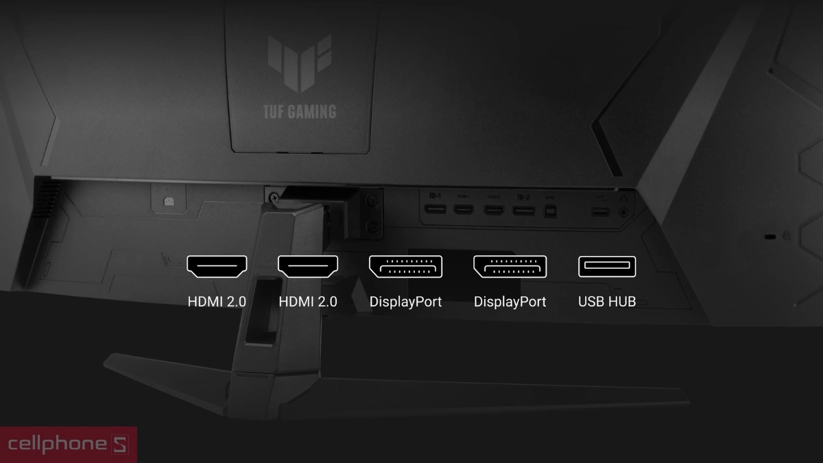 Kết nối đa dạng với 2x HDMI 2.0, 2x DisplayPort 1.4 và USB hub