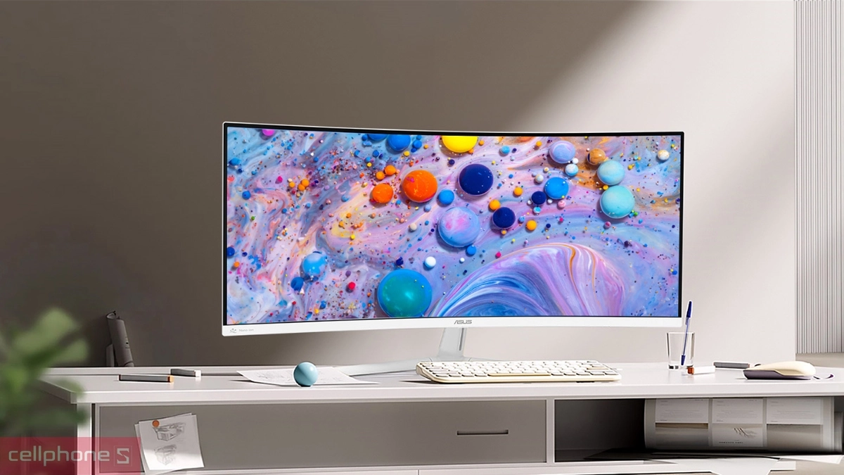 Chất lượng hiển thị trên ASUS VU34WCIP-W 34 inch