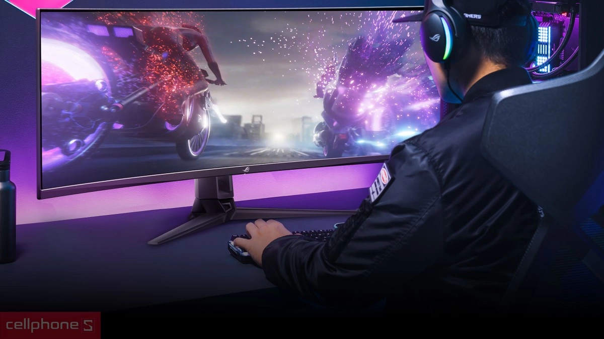 Thiết kế màn hình ASUS ROG Swift OLED PG49WCD 49 inch