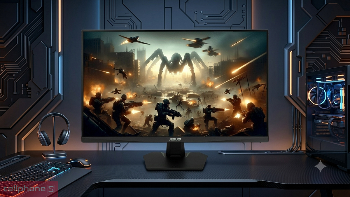 Màn hình Asus TUF VG27AQ5F 27 inch hiển thị mượt mà và chi tiết