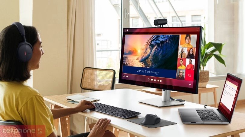 Thiết kế của màn hình Dell Ultrasharp U3225QE 120Hz 32 inch