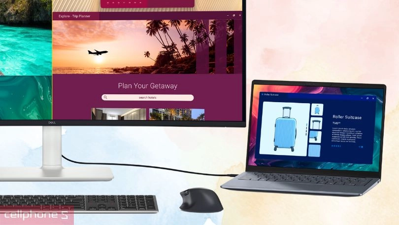Cổng kết nối trên màn hình Dell S3425DW 34 inch