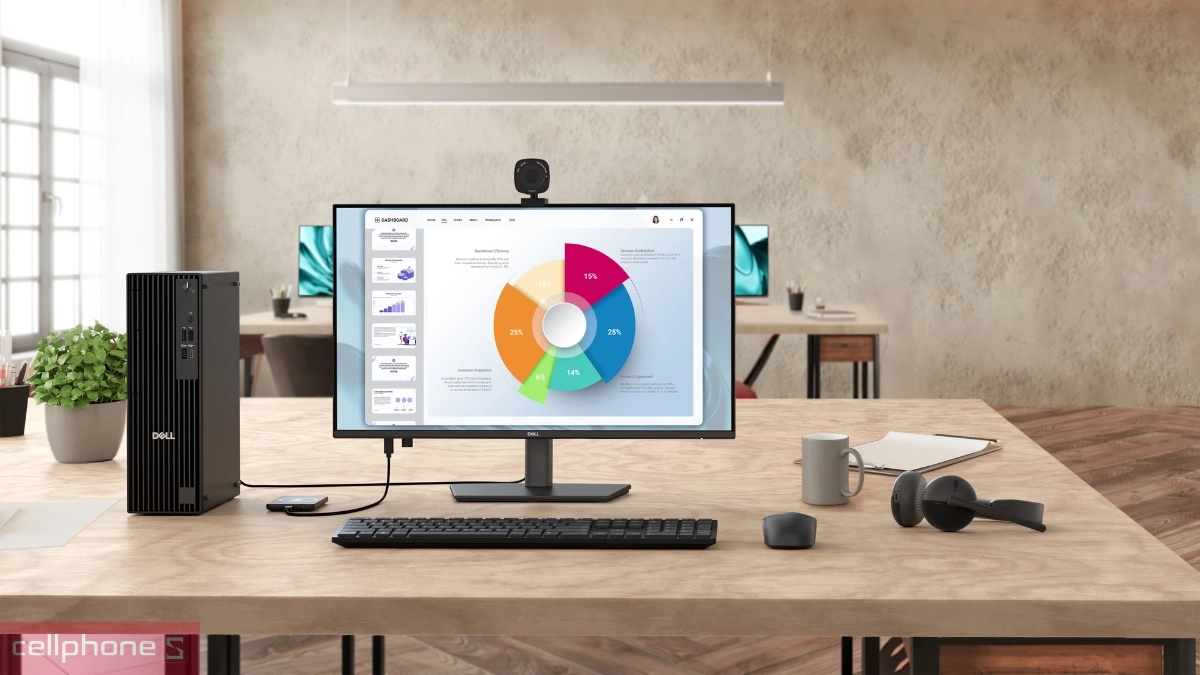 Màn hình Dell Pro P2426H 24 inch hỗ trợ xử lý tác vụ hiệu quả