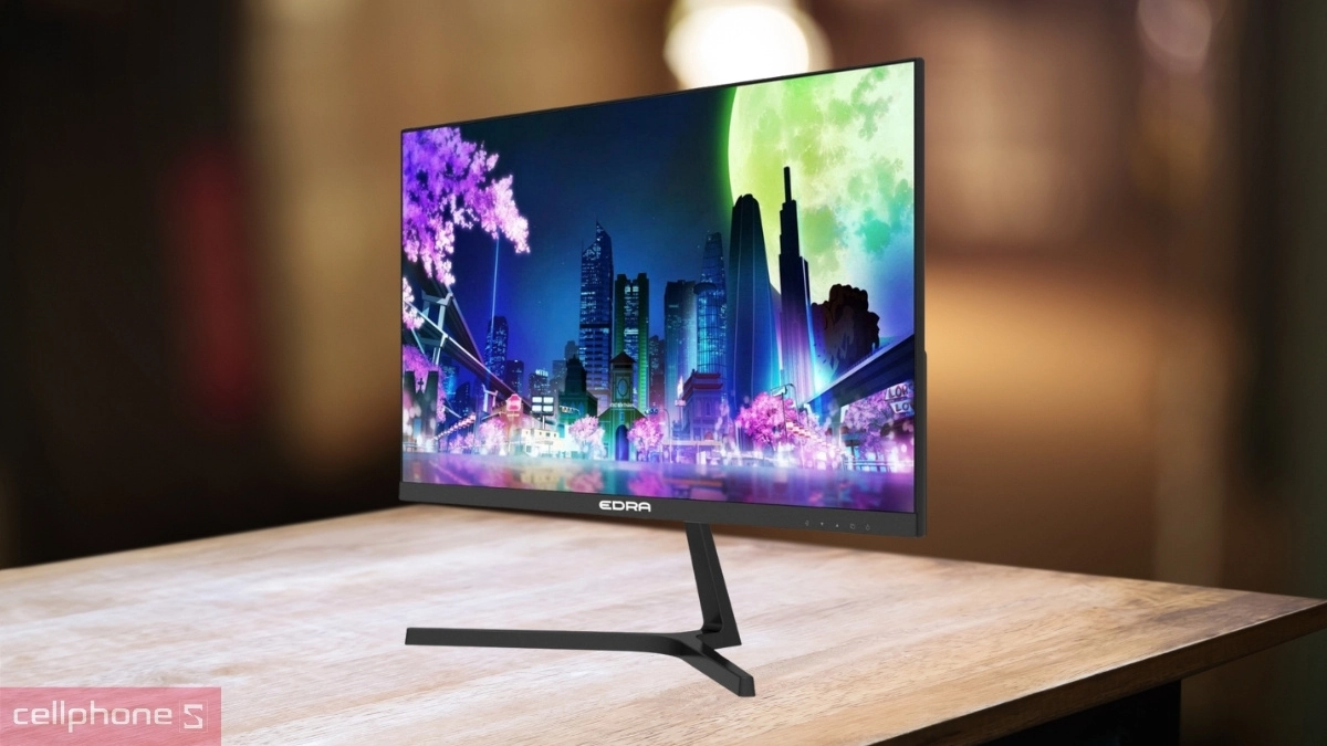 Thiết kế và kiểu dáng màn hình E-DRA EGM22F100V 22 inch