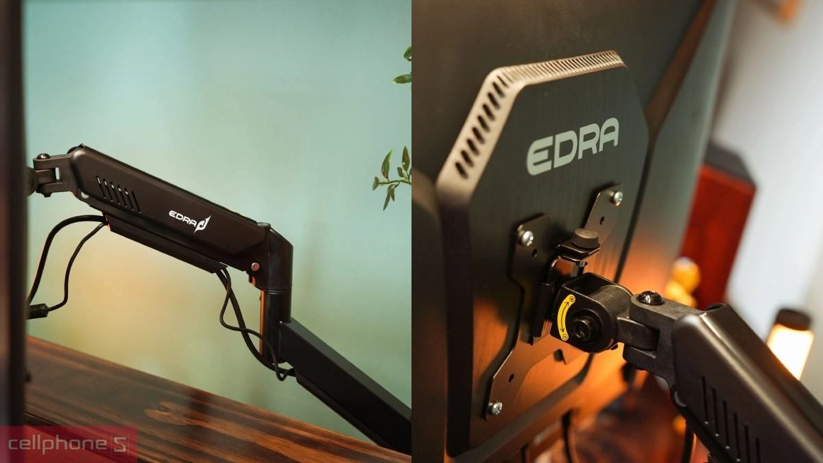 Cơ chế lò xo giá treo màn hình máy tính E-DRA EMA7310