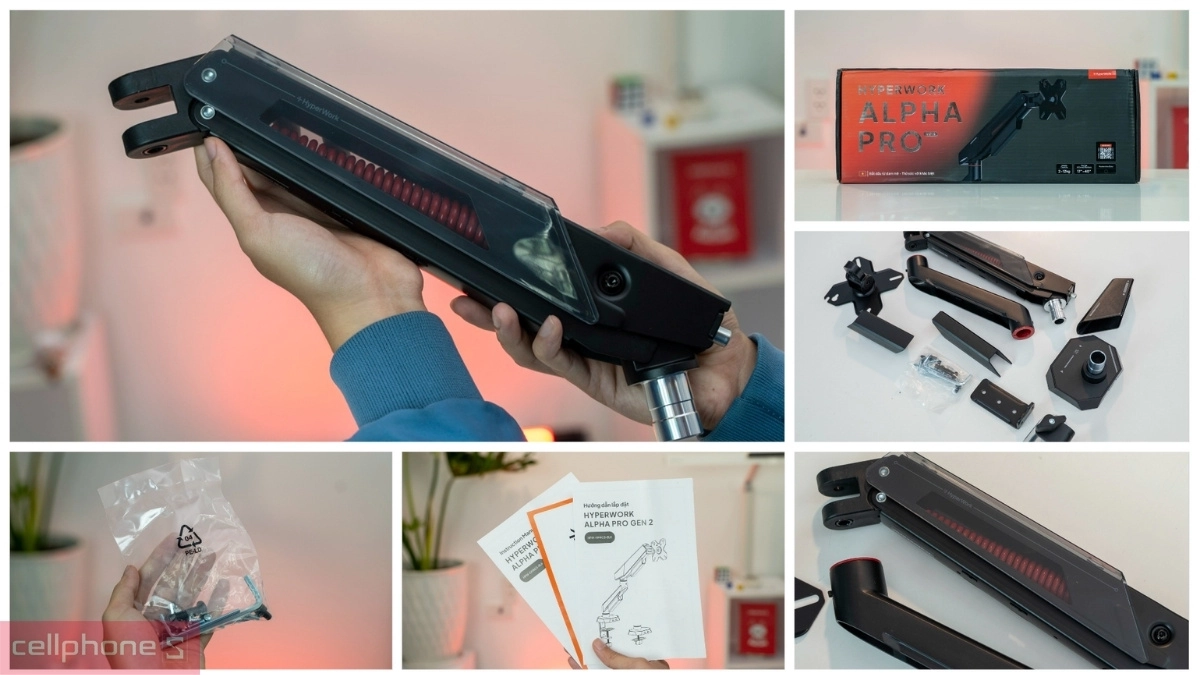 Giá treo màn hình HyperWork T9 Pro Gen 3 24 - 57 inch