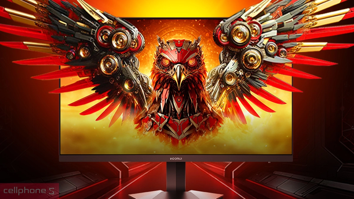Chất lượng hiển thị rõ nét của màn hình Gaming Koorui G2411P 24 inch