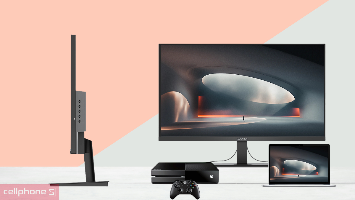 Kết nối trên màn hình KOORUI E2212F 22 inch