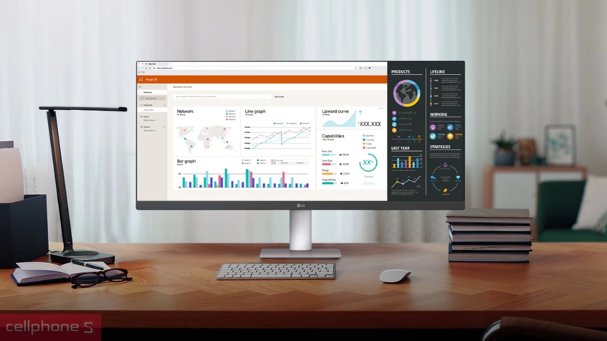 Màn hình LG 29U531A-W 29 inch gây ấn tượng với thiết kế viền mỏng ba cạnh