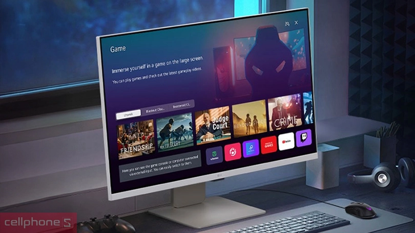 Tấm nền màn hình thông minh LG 32SR83U-W 32 inch