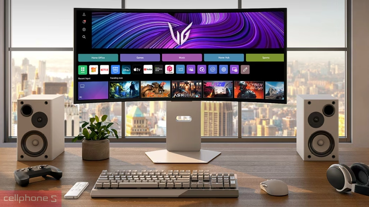 Màn hình gaming LG Ultragear OLED 34GX90SA-W 34 inch có độ phân giải 3440 x 1440