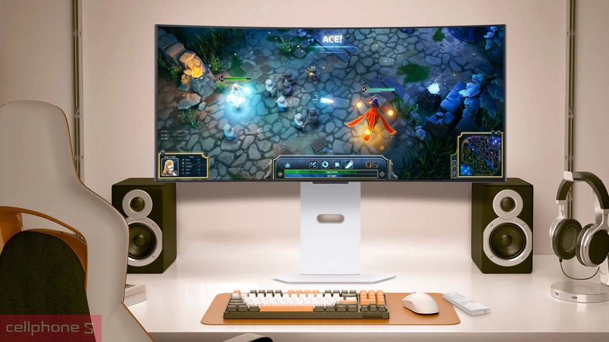 Thiết kế màn hình LG Ultragear OLED 34GX90SA-W 34 inch