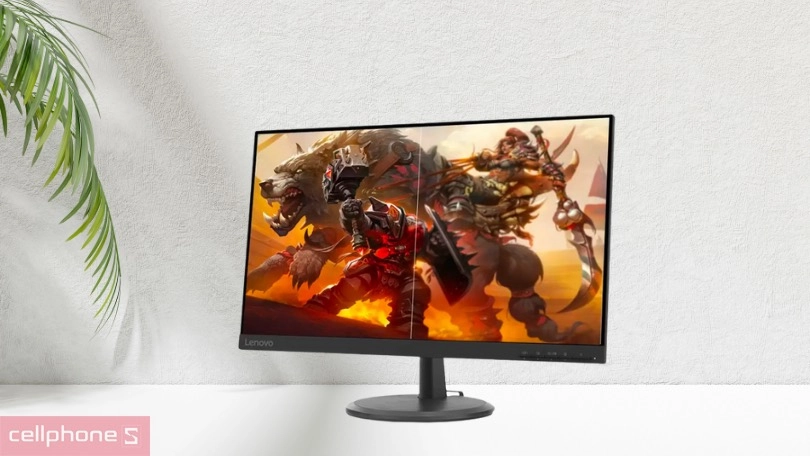 Thiết kế viền siêu mỏng của màn hình Lenovo D24-40 67A2KAC6VN 24 inch