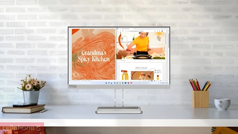 Đa dạng cổng kết nối với HDMI 1.4 và VGA tiện dụng