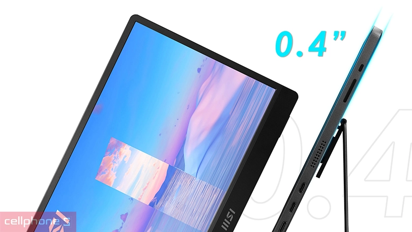 Thiết kế màn hình MSI Pro MP161 15.6 inch