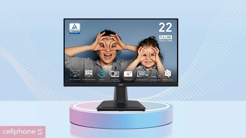 Màn hình MSI Pro MP225 22 inch – Tần số quét 100Hz, thiết kế công thái học Eyesergo
