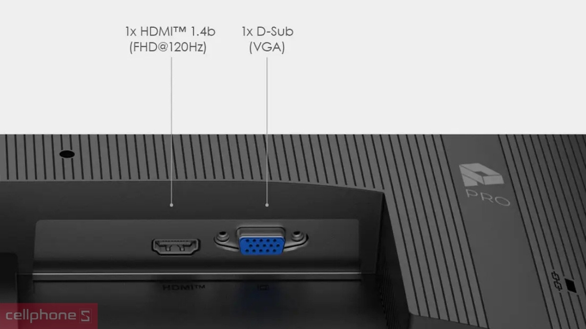 Cổng kết nối, khả năng tương thích của màn hình MSI Pro MP225 E12VL 22 inch