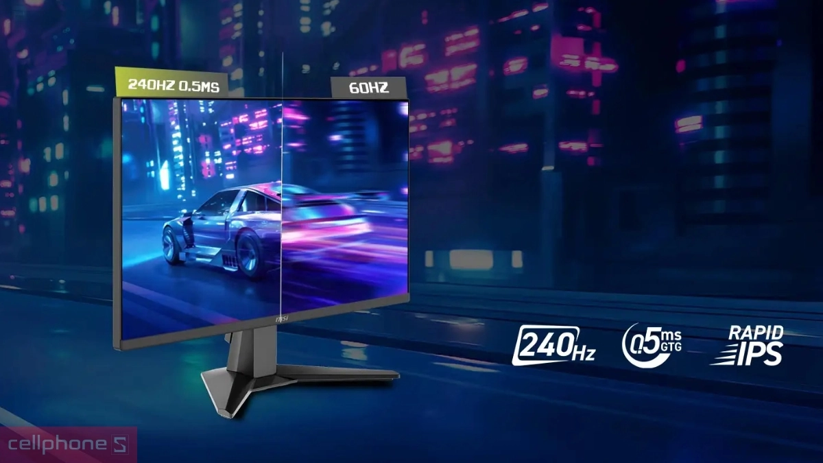 Màn hình 23.8 inch cùng tốc độ làm tươi 240Hz