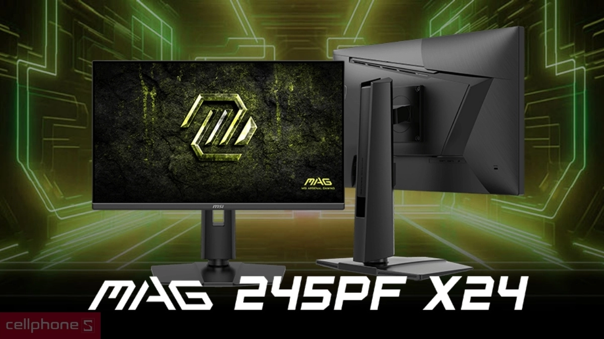 Thiết kế màn hình Gaming MSI MAG 245PF X24 24 inch