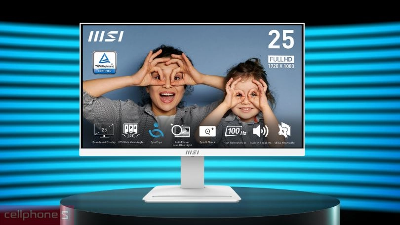 Độ phân giải, tần số quét của màn hình MSI MP253W 25 inch