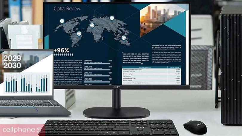 Thiết kế màn hình MSI Pro MP245V 23.8 inch