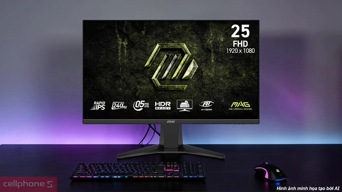 Công nghệ màn hình Gaming MSI MAG 255F X24 25 inch