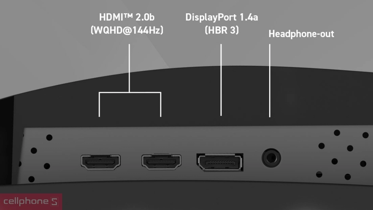 Cổng kết nối màn hình MSI MAG 275CQF E18 27 inch