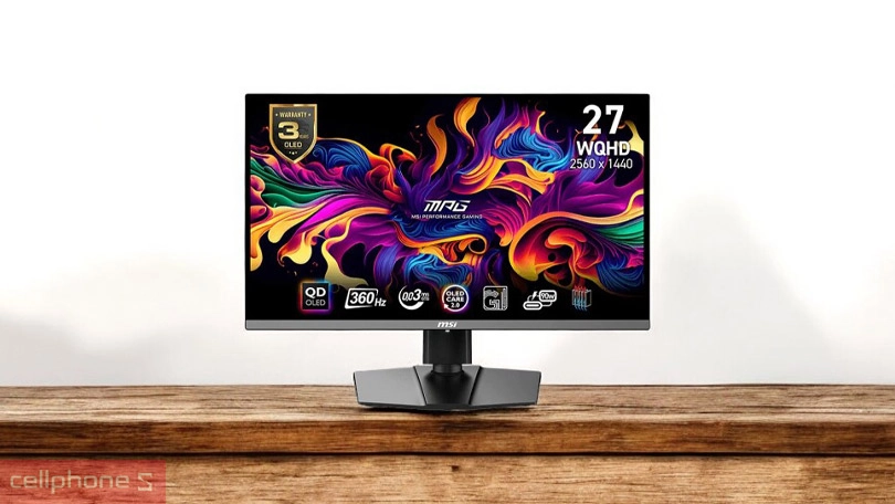 Công nghệ hiển thị cao cấp của màn hình gaming MSI MPG 271QRX QD-OLED 27 Inch