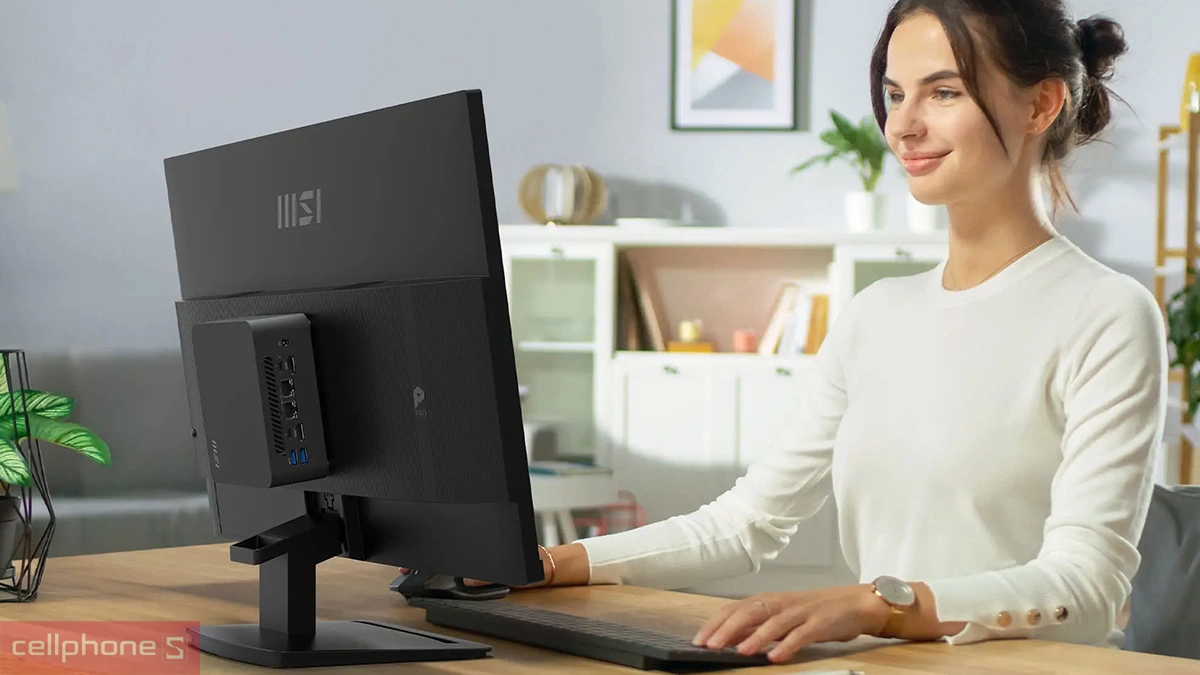 Hệ thống kết nối linh hoạt của màn hình MSI Pro MP273L E14 27 inch