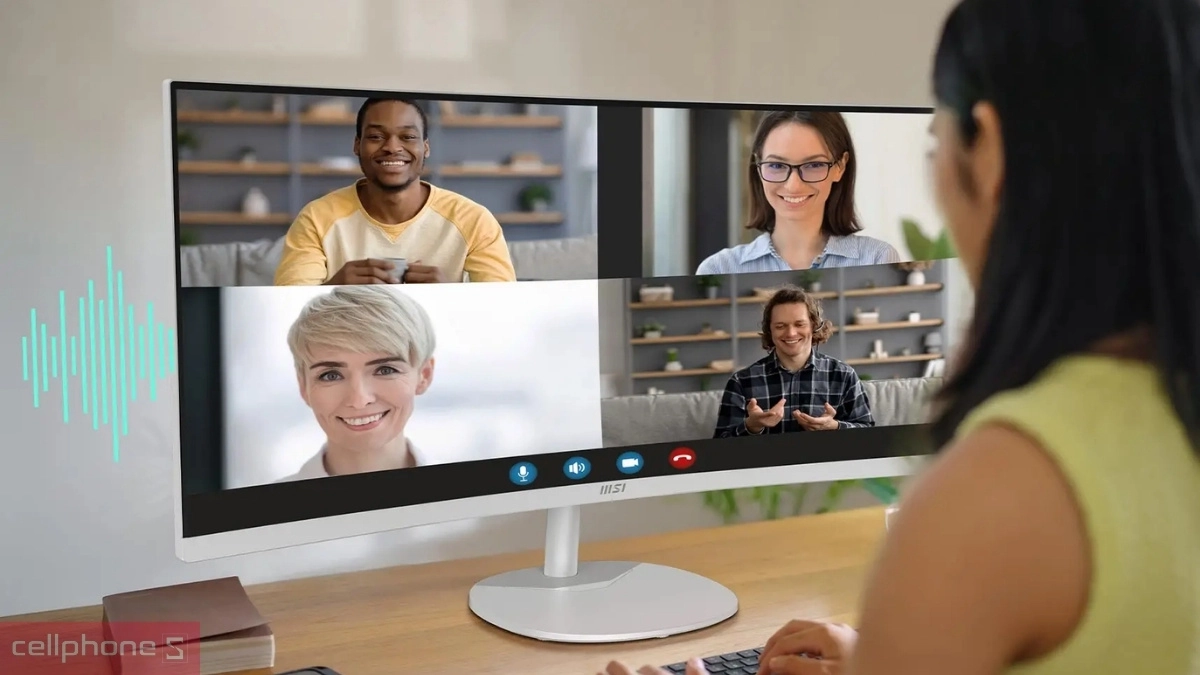 Thiết kế màn hình MSI Pro MP341CQW E12 34 inch