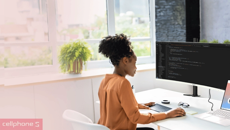 Chất lượng hiển thị của màn hình cong MSI Modern MD342CQPW Type C PD 98W 34 inch