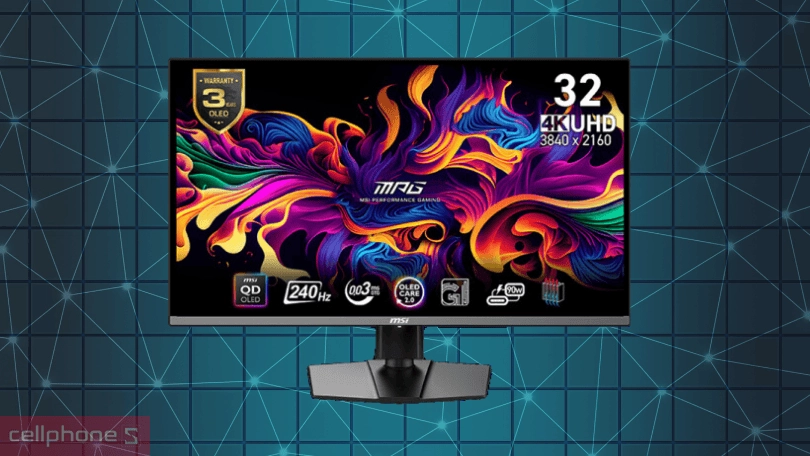 Công nghệ hiển thị của màn hình Gaming MSI MPG 321URX QD-OLED 32 inch