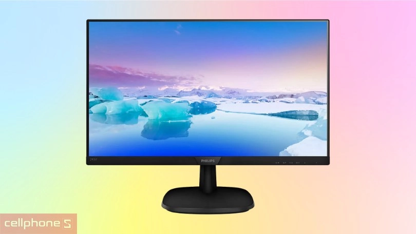 Màn hình Philips 243V7 24 inch sở hữu thiết kế viền mỏng và kích thước lớn