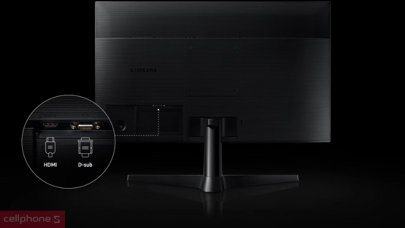 Cổng kết nối của màn hình Samsung LS22C310EAXXV 22 inch