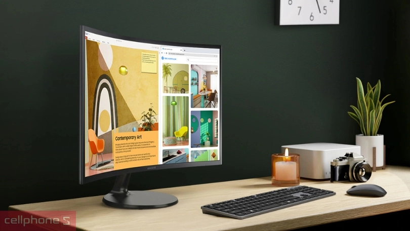 màn hình cong Samsung LS24C360EAEXXV 24 inch sở hữu độ phân giải cao và thiết kế nhỏ gọn màn hình cong Samsung LS24C360EAEXXV 24 inch sở hữu độ phân giải cao và thiết kế nhỏ gọn