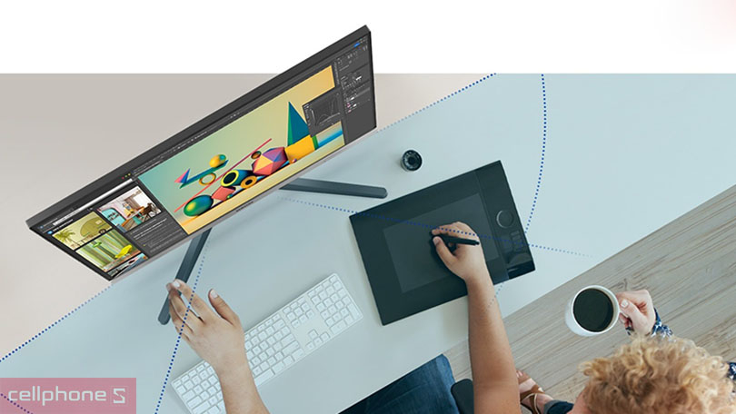 Góc nhìn màn hình Samsung LS24C330GAEXXV 24 inch