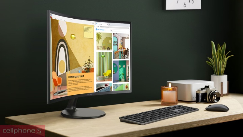 màn hình văn phòng Samsung LS27C360EAEXXV 27 inch sở hữu tần số quét 75hz cùng nhiều công nghệ cao cấp