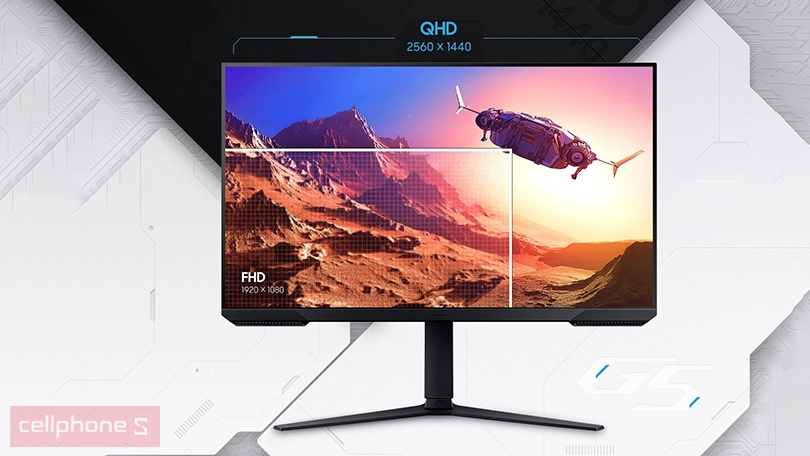 Thiết kế màn hình Samsung Odyssey G5 LS27CG510EEXXV 27 inch