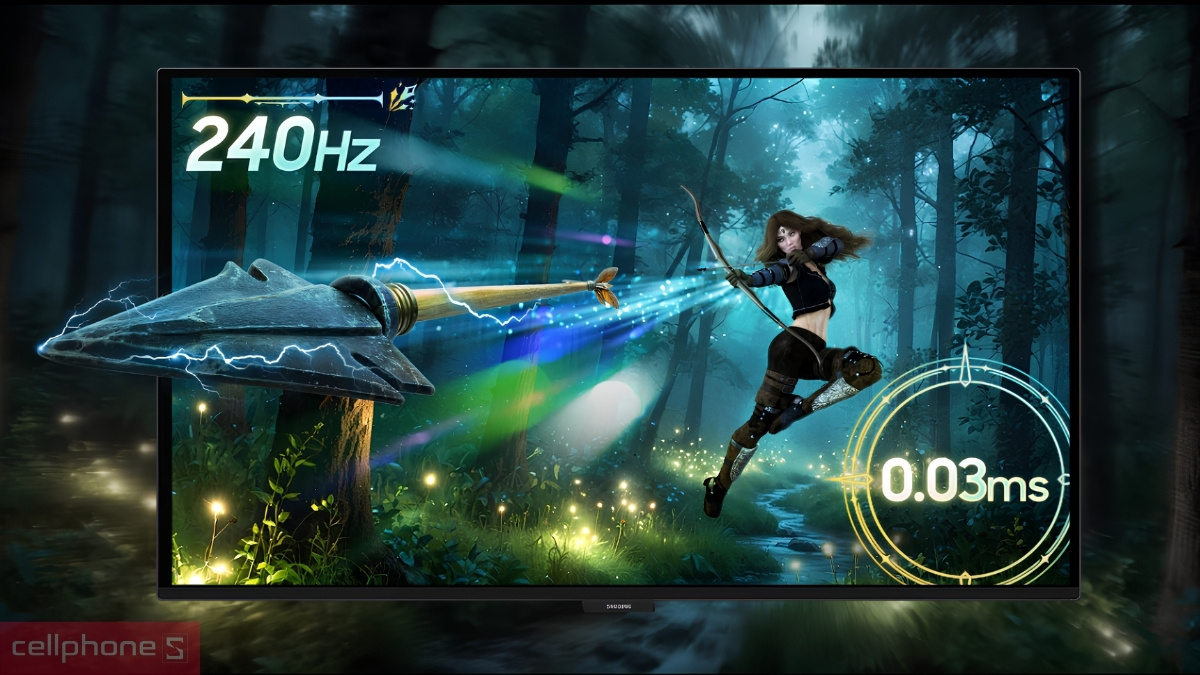 Tần số quét màn hình gaming Samsung Odyssey OLED G6 G61SH LS27HG612SEXXV 27 inch