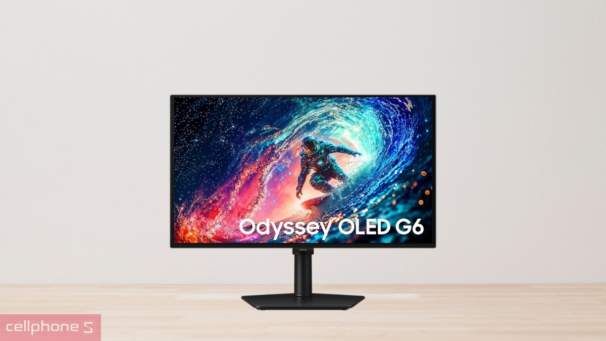 Thiết kế màn hình gaming Samsung Odyssey OLED G6 G61SH LS27HG612SEXXV 27 inch