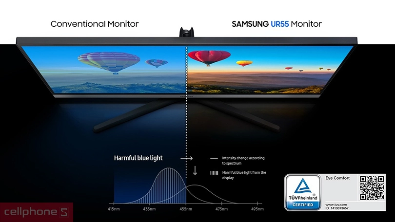 Màn hình Samsung LU28R550UQEXXV 28 inch sở hữu thiết kế siêu mỏng sang trọng