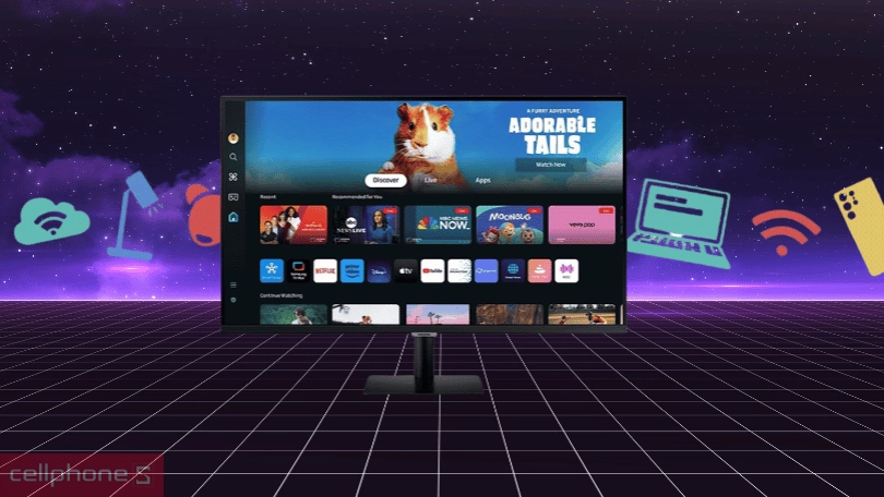 Chất lượng hiển thị của màn hình thông minh Samsung LS32DM500EEXXV 32 inch