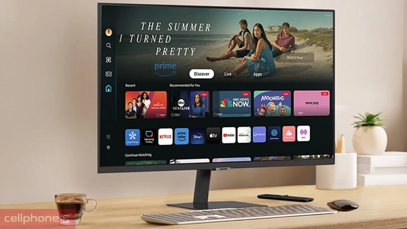 Thiết kế màn hình thông minh Samsung LS32DM500EEXXV 32 inch