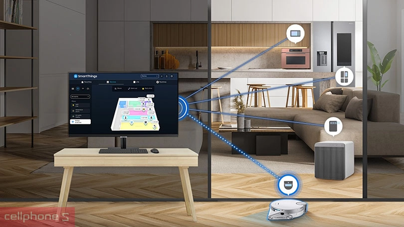 Khả năng kết nối của màn hình thông minh Samsung LS32DM500EEXXV 32 inch