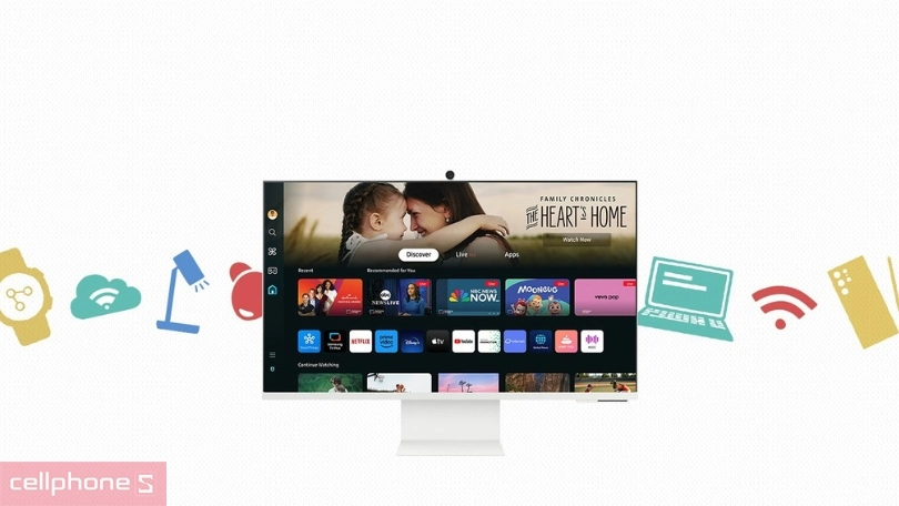 Chất lượng màn hình thông minh Samsung M8 LS32DM801UEXXV 32 inch