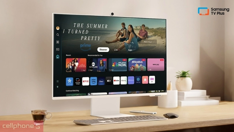 Thiết kế màn hình thông minh Samsung M8 LS32DM801UEXXV 32 inch